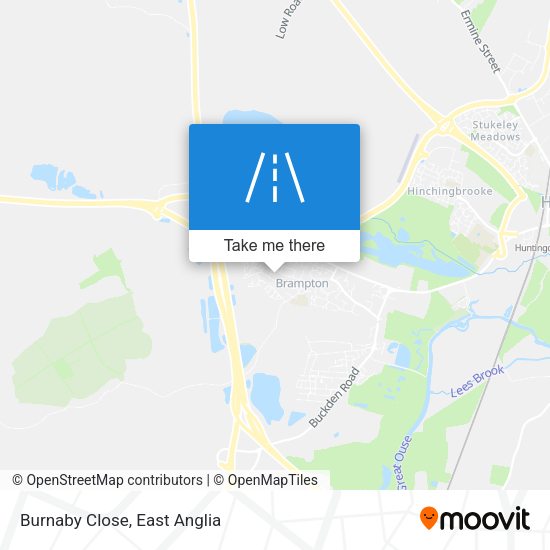 Burnaby Close map