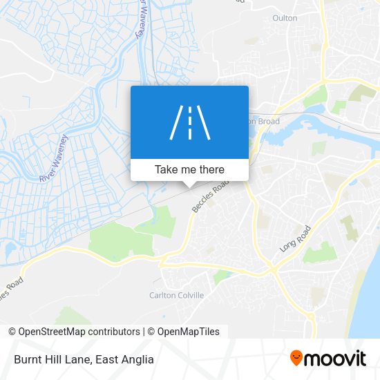 Burnt Hill Lane map