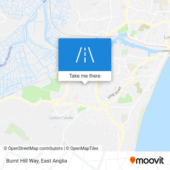 Burnt Hill Way map