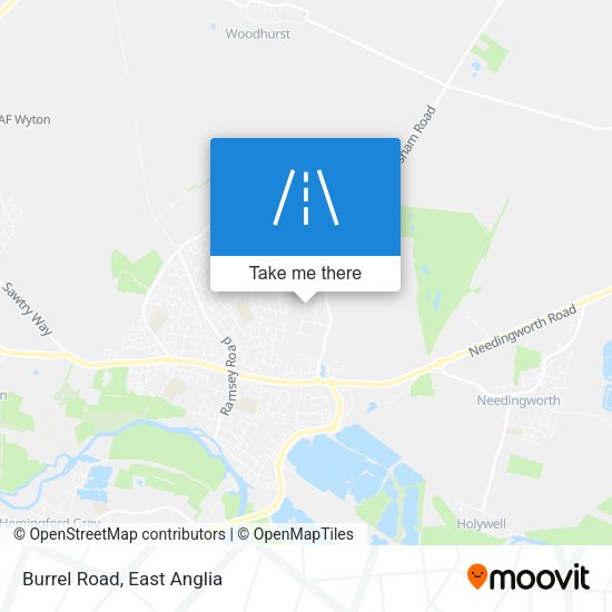 Burrel Road map