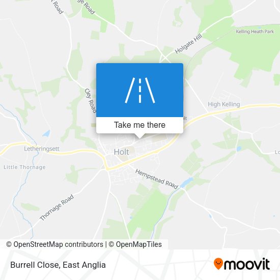 Burrell Close map