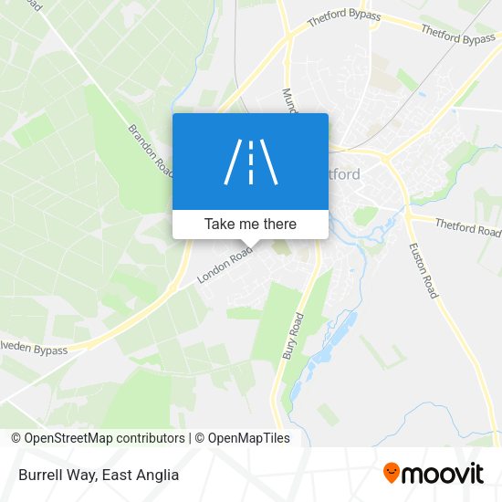 Burrell Way map
