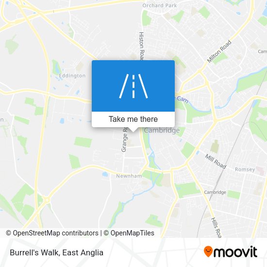 Burrell's Walk map