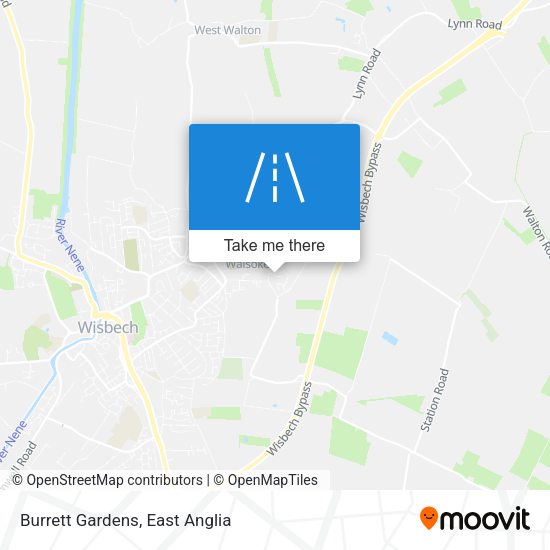Burrett Gardens map