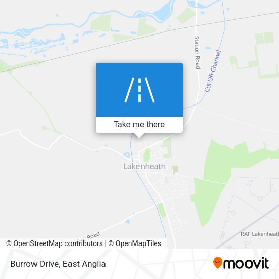 Burrow Drive map