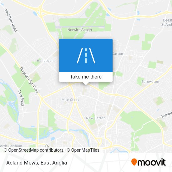 Acland Mews map