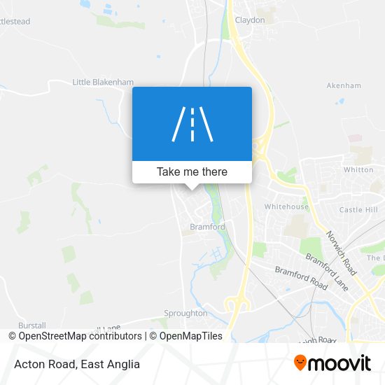 Acton Road map