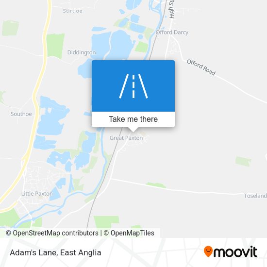 Adam's Lane map