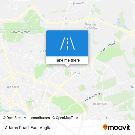 Adams Road map