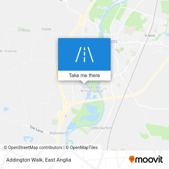 Addington Walk map