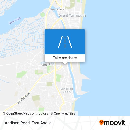 Addison Road map