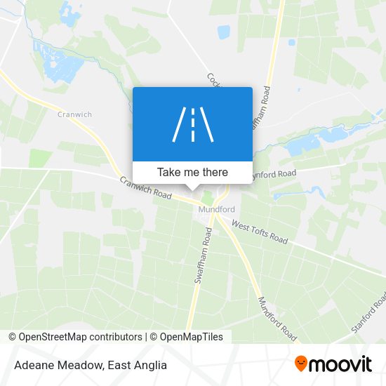 Adeane Meadow map