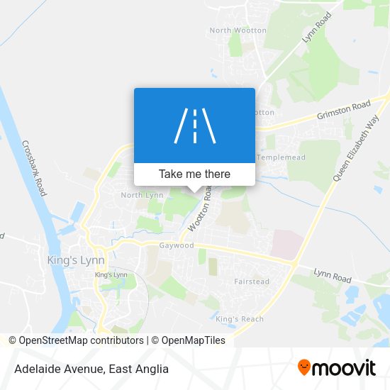 Adelaide Avenue map