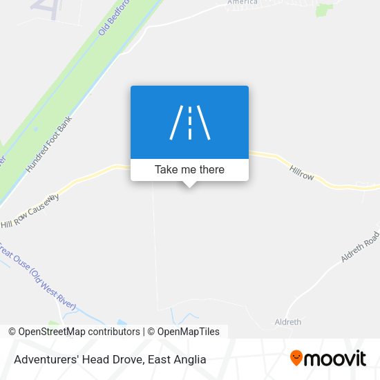 Adventurers' Head Drove map
