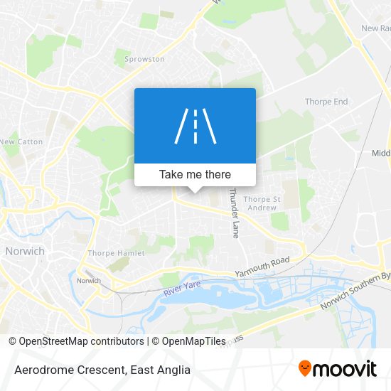 Aerodrome Crescent map