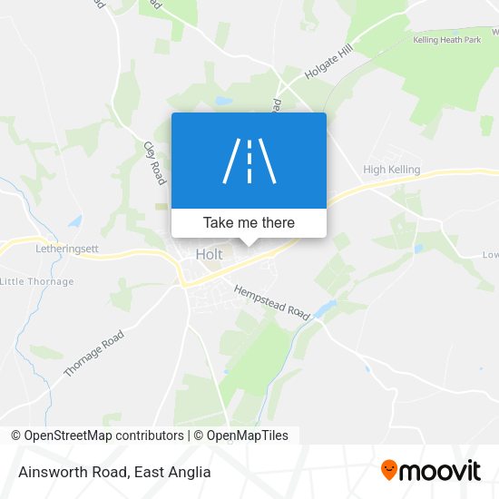 Ainsworth Road map