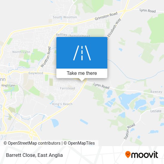 Barrett Close map