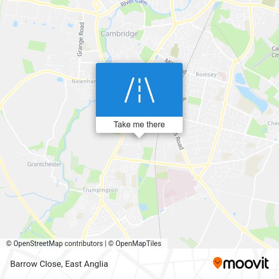 Barrow Close map