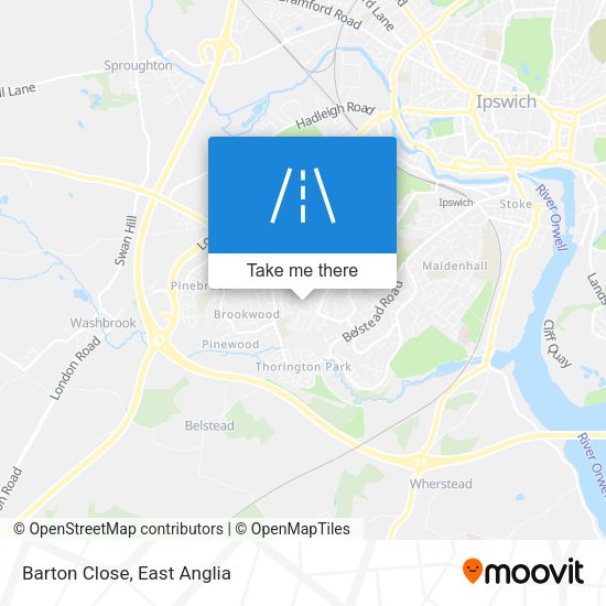 Barton Close map
