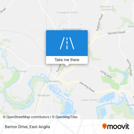 Barton Drive map