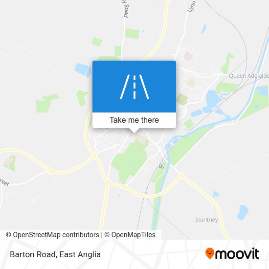 Barton Road map