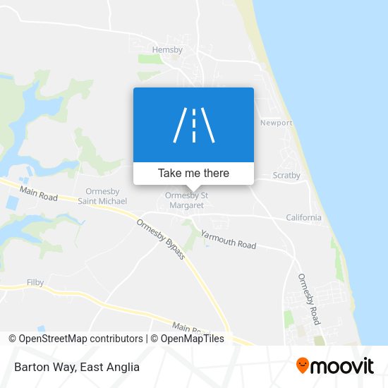 Barton Way map