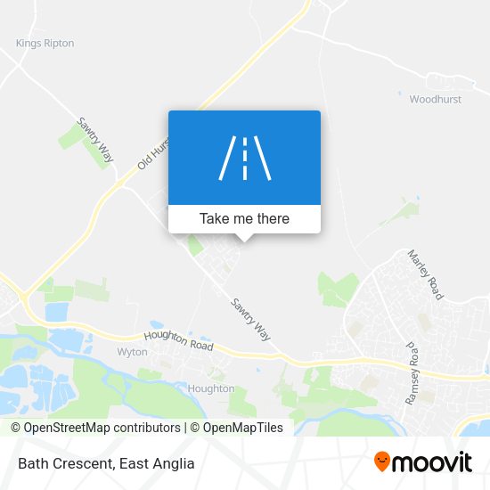 Bath Crescent map