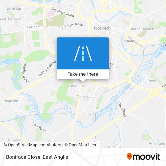 Boniface Close map