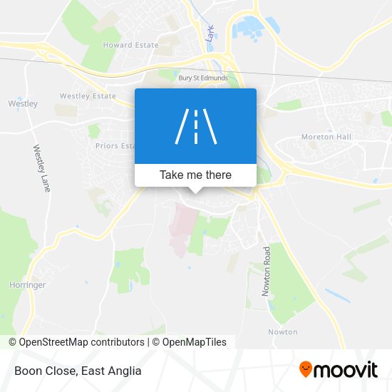 Boon Close map