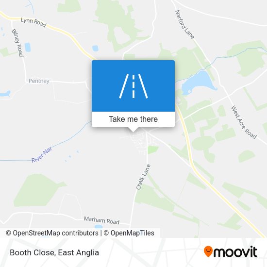 Booth Close map