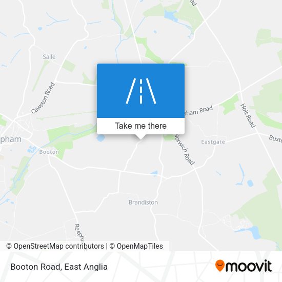 Booton Road map