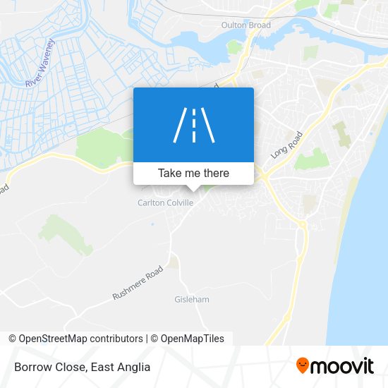Borrow Close map
