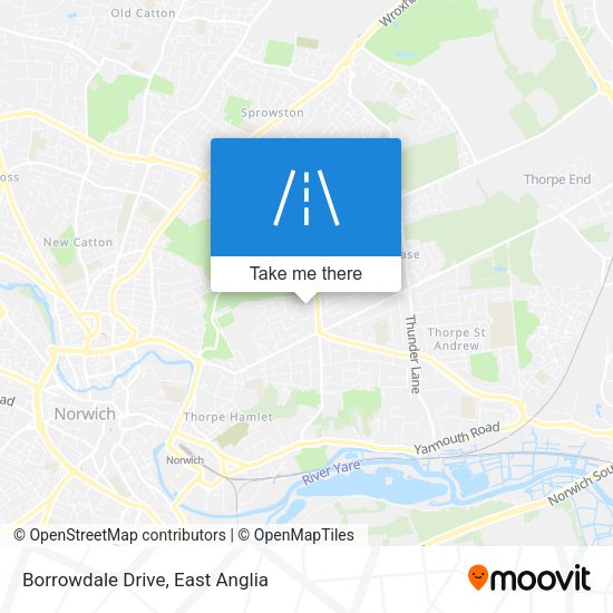 Borrowdale Drive map