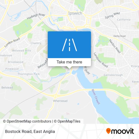 Bostock Road map