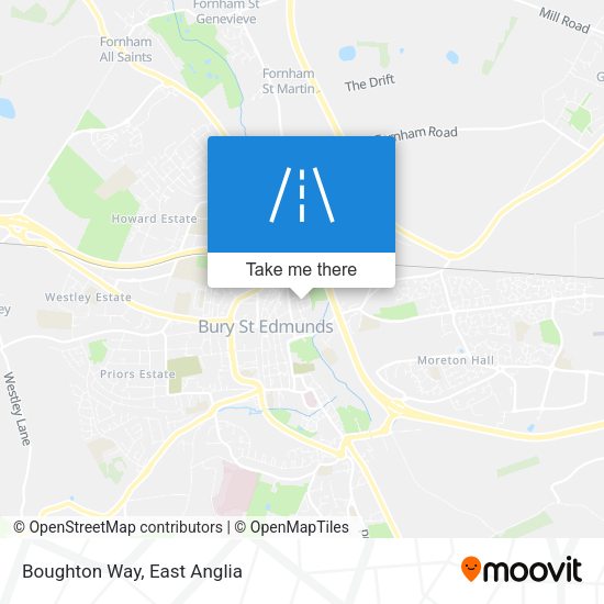 Boughton Way map