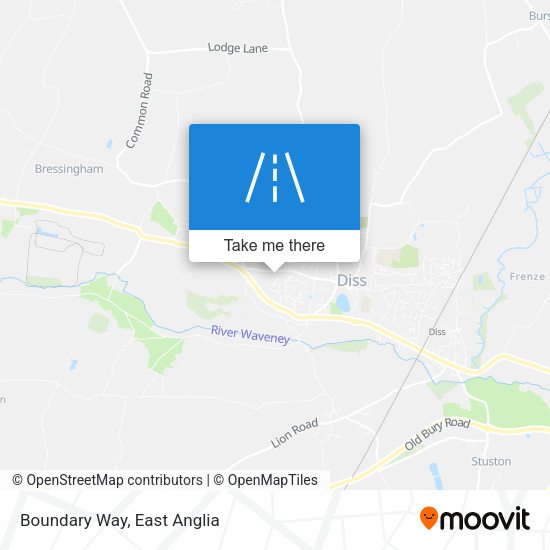 Boundary Way map