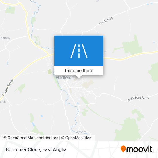 Bourchier Close map