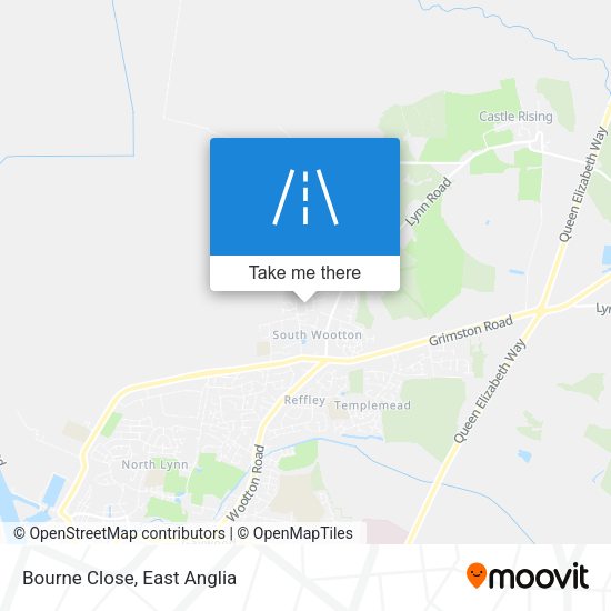 Bourne Close map