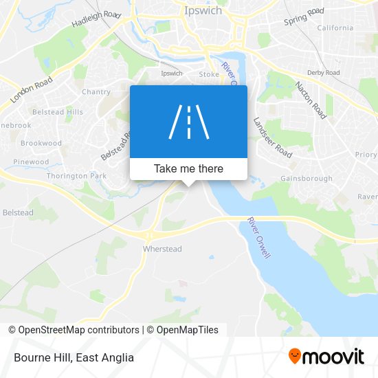 Bourne Hill map