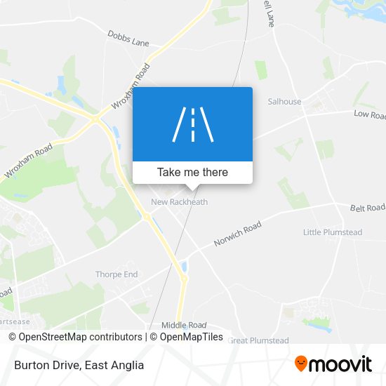 Burton Drive map