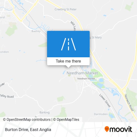 Burton Drive map