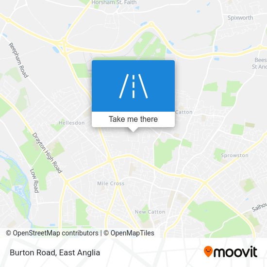 Burton Road map