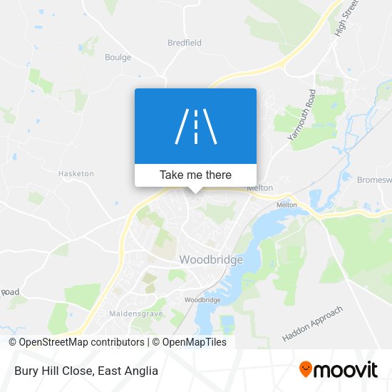 Bury Hill Close map