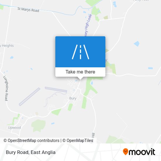 Bury Road map