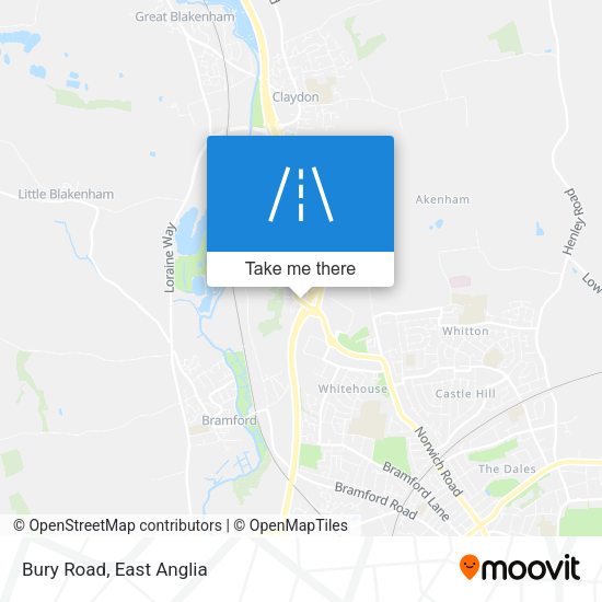 Bury Road map