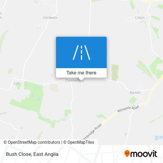 Bush Close map