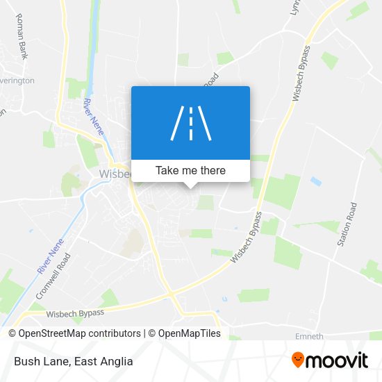 Bush Lane map