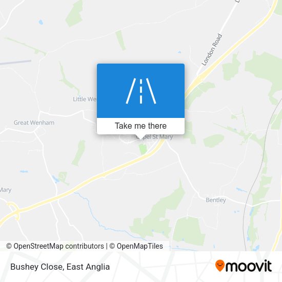 Bushey Close map