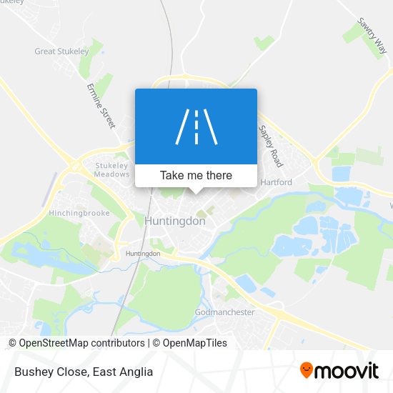 Bushey Close map