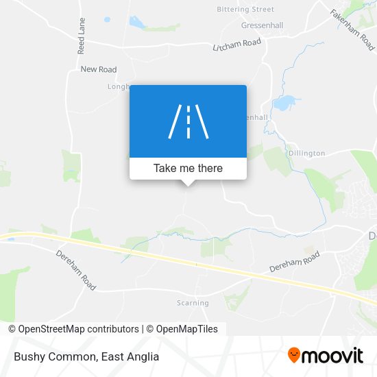 Bushy Common map